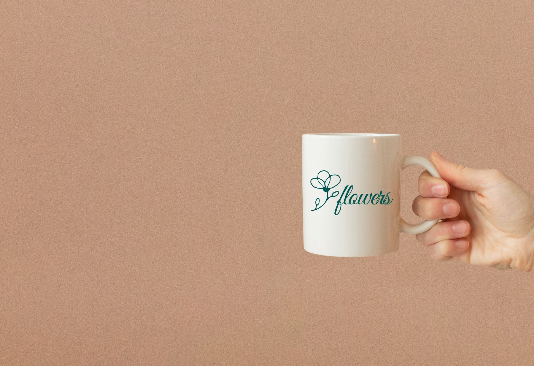 blue coffee mug with a printed graphic